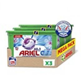 Ariel Allin1 Pods Suavizante - Detergente en cápsulas para la lavadora; efecto suavizante, 129 lavados (3 x 43)