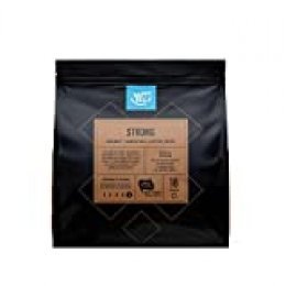 Marca Amazon- Happy Belly Cápsulas Strong, compatibles con Senseo*- café certificado UTZ, 90 cápsulas (5x18)