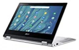 Acer Chromebook Spin 311 - Portátil táctil convertible 11.6" HD (MTK MT8183, 4GB RAM, 32GB eMMC, Mali-G72 MP3 Graphics, Chrome OS), Color Plata - teclado QWERTY español.