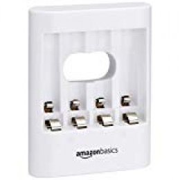 AmazonBasics - Cargador de pilas USB, color blanco