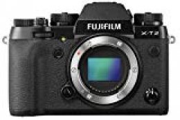 Fujifilm X-T2 - Cámara sin espejo de óptica intercambiable de 24,3 MP (pantalla LCD de 3", APS-C"X-Trans CMOS III", 100-51200, estabilizador tipo OIS, WiFi, video 4K), negro - cuerpo