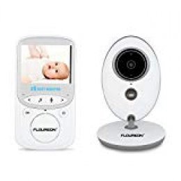 FLOUREON VB605-2.4'' monitor bebé digital inalámbrico, 2.4GHz LCD vídeo, cámara de seguridad, visualización de temperatura, diálogo bidireccional, visión nocturna
