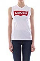 Levi's On Tour Camiseta Deportiva de Tirantes, Blanco (Red Hsmk Tank White 0022), Large para Mujer