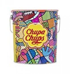 Chupa Chups Original, Caramelo con Palo de Sabores Variados, Lata de 150 unidades de 12 gr. (Total 1.800 gr.)