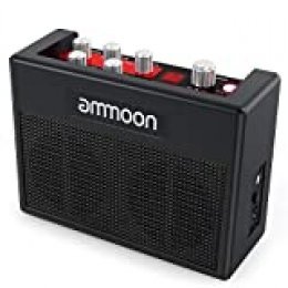 ammoon Amplificador de Guitarra Portátil POCKAMP Amplificador de 5 Vatios Multiefectos Incorporados 80 Ritmos de Batería Compatibilidad con el Sintonizador