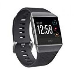 Fitbit Ionic Smartwatch Deportivo, Unisex-Adult, carbón/Gris Cobalto