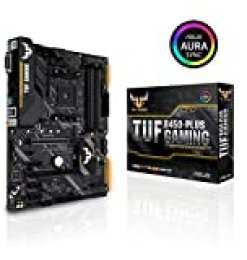 ASUS TUF B450-PLUS GAMING - Placa base de gaming ATX AMD B450 con iluminación Aura Sync, soporte de DDR4 3200 MHz, M.2 de 32 Gbps, HDMI 2.0b, tipo C y USB 3.1 Gen. 2 nativo, soporta Ryzen 3000