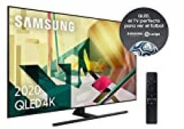 Samsung QLED 4K 2020 55Q70T - Smart TV de 55" con Resolución 4K UHD, Inteligencia Artificial 4K, HDR 10+, Multi View, Ambient Mode+, One Remote Control y Asistentes de Voz Integrados (Alexa)