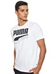 PUMA Rebel Bold tee Camiseta, Hombre, White Black, M