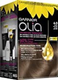 Garnier Olia coloración permanente sin amoniaco para un olor agradable con aceites florales de origen natural - Tono 6.0 Rubio Oscuro