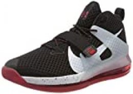 Nike Air Force MAX II, Zapatillas de básquetbol para Hombre, Black White Univ Red Wolf Grey, 40.5 EU