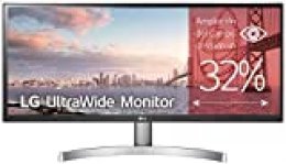 LG 29WK600-W - Monitor Profesional UltraWide WFHD de 73 cm (29") con Panel IPS (2560 x 1080 píxeles, 1000:1, 5 ms GtG, 75 Hz, DPx1, HDMIx2, Auriculares) Color Blanco
