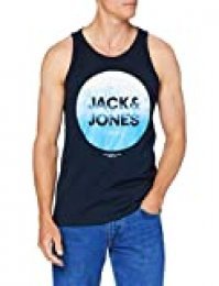 Jack & Jones JCOSPLATTER Tank Top FST 2-Pack Camiseta, Sky Captain, S para Hombre