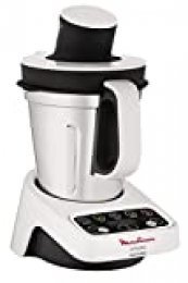 Moulinex HF404113 Robot de Cocina multifunción, Capacidad de 3 l, Interfaz intuitivo con 5 programas automáticos, 5 Accesorios, 1000 W, Plástico