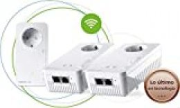 Devolo Magic 1 Wi-Fi - Multiroom Kit con 3 Adaptadores Powerline para una Red Wi-Fi Fiable a Través de Techos y Paredes Mediante los Cables de Corriente, Conexión en Red Mesh Inteligente
