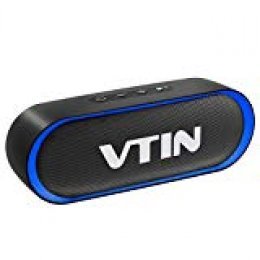VTIN R4 Altavoz Bluetooth Portatil, 12W Altavoz Portatil Bluetooth, 24H de Reproducción, Altavoz Exterior con Micrófono, AUX/TF, para Móvil, Tabletas, MP3, Fiestas, Viajes