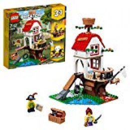 LEGO Creator - Tesoros de la Casa Árbol, Juguete de Construcción de Piratas para Construir 3 en 1, Incluye Minifiguras, Barco Pirata y Aventuras (31078)
