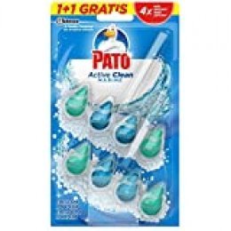Pato - Active Clean colgador para inodoro, frescor intenso, perfuma y desinfecta, aroma Marine, (duo pack, 2 unidades) [Todos los aromas], J308511