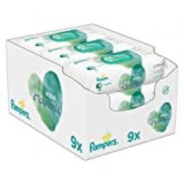 Pampers 81690414 toallita húmeda para bebé 48 pieza(s) - Toallitas húmedas para bebé (Wet baby wipe, Girl/Boy, Turquesa, Blanco, Tela, Polypropylene Regenerated Cellulose Water Citric Acid PEG-40 Hydrogenated Castor Oil Sodium...,