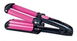 Solac MD7402 Surf Style - Plancha para el pelo (calentamiento rápido, cerámica, peinado brillante), rosa y negro