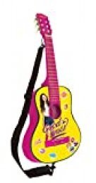 Soy Luna-Disney Guitarra Clásica De 6 Cuerdas, 78 cm Largo, Material de Madera (Lexibook K2000SL), Color Amarillo