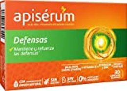 Apisérum Defensas Cápsulas - Jalea Real con Vitamina C, Reishi y Shitake – Mantiene y refuerza las defensas- Tratamiento para 30 días