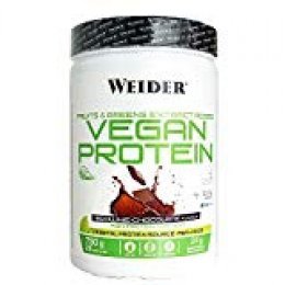 Weider Vegan Protein.  Sabor Chocolate. Proteína 100% vegetal de guisantes (PISANE) y arroz. Sin gluten. Sin lactosa. Sin aceite de palma (750 g)