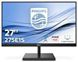 Philips 275E1S/00 Monitor de 27" Quad HD (2560 x 1440 Pixeles, 4 ms, FreeSync/AdptiveSync, FlickerFree, HDMI, Displayport)