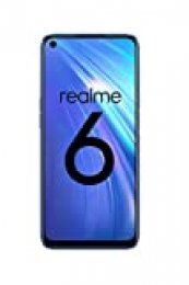 realme 6 – Smartphone de 6.5”, 8 GB RAM + 128 GB ROM, Procesador OctaCore, Cuádruple Cámara AI 64MP, Dual Sim, Color Comet Blue