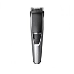 Philips BEARDTRIMMER Series 3000 Barbero BT3216/14 - Depiladoras para la barba (0,5 mm, 1 cm, 3,2 cm, 0,5 mm, Barba larga, Barba corta, Estilo barba de tres días, Gris, Metálico, Plata)