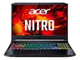Acer Nitro 5 - Ordenador portátil gaming 15.6" FullHD (Intel Core i7-10750H, 8GB RAM, 512GB SSD, Nvidia GTX1650-4GB, Windows 10 Home), Color negro - Teclado QWERTY Español