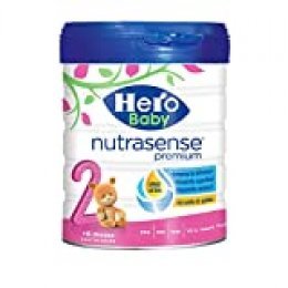 Hero Baby Nutrasense Premium 2 - Leche de Inicio en Polvo para Bebés hasta los 6 Meses, Crecimiento y Desarrollo - Pack de 2 x 800g