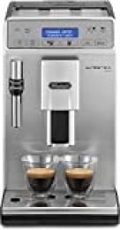 De'Longhi Autentica Plus - Cafetera Superautomática Espresso y Cappuccino, Depósito de Agua 1.4 l, Pantalla LCD y Panel Táctil, Acero Inoxidable, Molinillo Silencioso, 1450 W, ETAM 29.620.SB, Plata