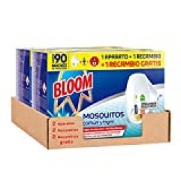 Bloom Eléctrico Líquido - Pack de 2 Aparatos con 4 Recambios Anti Mosquitos
