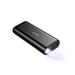 Charmast Powerbank 10000mAh Mini Batería Externa LED Linterna,Power Bank Cargador portátil móvil Micro USB Tipo C para iPhone X/XS / 8/7/6, Samsung Galaxy, Huawei, iPad, Nintendo Switch