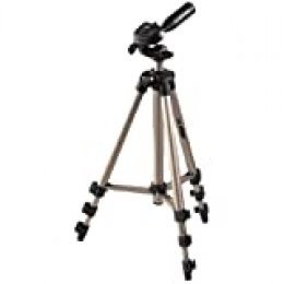 Hama Star 05 - Trípode para cámaras Foto/Video, 106.5 cm, Aluminio, Cabeza 3D, Color Dorado