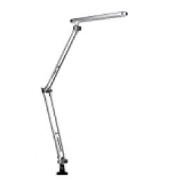 MiniSun - Moderna lámpara de mesa LED 'Linear' - ajustable y con pinza - para mesita de noche o escritorio - con LED integrado