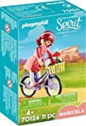 PLAYMOBIL- Maricela con Bicicleta Juguete, Multicolor (geobra Brandstätter 70124)