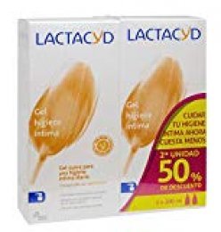 Lactacyd Gel Íntimo 200 ml - Gel Íntimo de uso diario - Pack Ahorro - Duplo 2ª ud. Al 50%