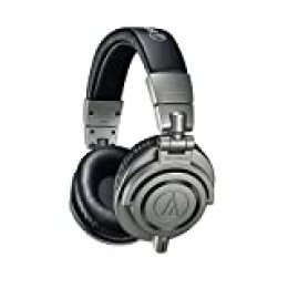 Audio-Technica ATH-M50XGM - Auriculares profesionales para monitorización en estudio, estuche rígido incluido, color Gris (Gun Metal)