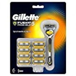 Gillette Fusion ProShield Maquinilla de Afeitar + 9 Cuchillas de Recambio
