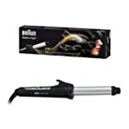 Braun Satin Hair 7 CU710 - Rizador de pelo con tecnología iónica, tenacillas con control de temperatura personalizado, color negro