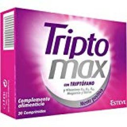 TRIPTOMAX 30 comprimidos. Complemento alimenticio para combatir la ansiedad, el estrés y un estado anímico bajo.
