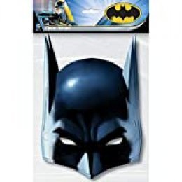 Unique Party - Mascaras de Fiesta - Diseño de Batman - Paquete de 8 (49921)