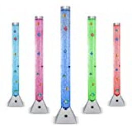 MiniSun - Lámpara de Pie LED Moderna – Burbujas y Peces de Colores – Luces que cambian color - 90cm