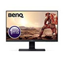 BenQ GL2580HM - Monitor Gaming de 24.5" Full HD (1920x1080, LED, 16:9, HDMI, DVI, VGA, 1ms, altavoces, Eye-care, Flicker-free, Low Blue Light, antirreflejo, E2E bisel estrecho sin marco), negro