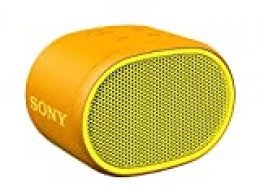 Sony SRSXB01Y - Altavoz inalámbrico portátil (Compacto, Bluetooth, Extra Bass, 6h de batería, Resistente al Agua IPX5, Viene con Correa) Color Amarillo
