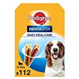 Pedigree Pack de Dentastix de uso Diario para la Limpieza Dental de Perros Medianos (1 Pack de 112ud)