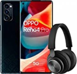OPPO - Reno 4 Pro 5G ( Pantalla FHD+ 6,5”, 12GB/256GB, Snapdragon 765G, 4000mAh con carga 65W, Android 10) Negro + Auriculares Bang&Olufsen H4
