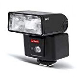 Metz 311183 - Flash M400 para Olympus - Panasonic (ISO 100 y 105 mm, luz de vídeo LED, Zoom motorizado 24-105 mm), Negro